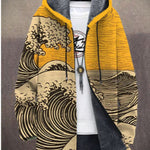 Men's 3D Personalized Printing Fashion Warm Hooded Jacket
