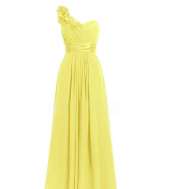 Women's Multi-Colored Slanted Neck Strapless Long Dress | ModeHaven