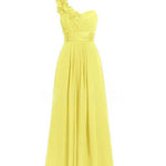 Women's Multi-Colored Slanted Neck Strapless Long Dress | ModeHaven