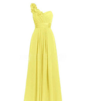 Women's Multi-Colored Slanted Neck Strapless Long Dress | ModeHaven
