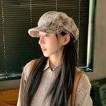 Retro British Peaked Cap All-match Face-looking Little Newsboy Hat