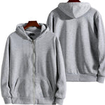 Solid Color British Loose Sports American Zipper Jacket Men