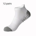 Cotton Socks Solid Color Terry Thick Head Heel Sports