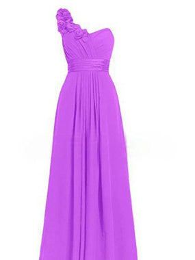Women's Multi-Colored Slanted Neck Strapless Long Dress | ModeHaven