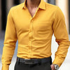 Business Thin Long Sleeve Plus Size Four-sided Stretch Shirt Men