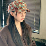 Retro British Peaked Cap All-match Face-looking Little Newsboy Hat
