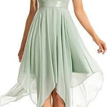 Women's Lace Chiffon Cocktail Ball Gown