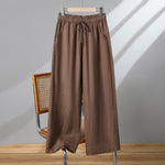 Women's Drawstring Straight Thin Casual Pants