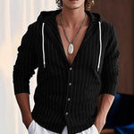 Slim-Fit Hooded Cardigan Shirt for Men – Casual & Stylish Outerwear