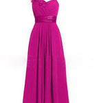 Women's Multi-Colored Slanted Neck Strapless Long Dress | ModeHaven