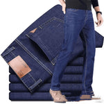 Jeans Men's Loose Straight Mid-waist