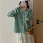 Artistic Retro Lazy Korean Knitwear Sweater Coat