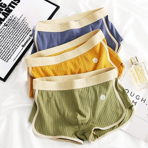 Men's Mid-waist Simple Fashionable Breathable Comfortable Boxers