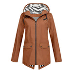 Women's Zipper Hooded Outdoor Windproof Thin Coat