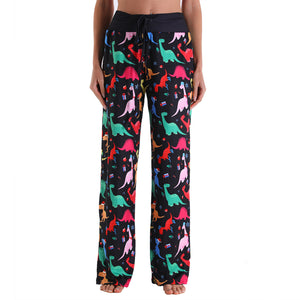 Loose Lace-up Camouflage Printed Pants