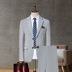 Spring And Autumn Solid Color Business Casual Men's Non-ironing Suit