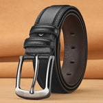 Men's Pin Buckle Cowhide Belt Business Fashion And Leisure