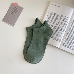 Women's Smiley Ankle Socks Thin Embroidery Ins Short Fashion Tight Socks