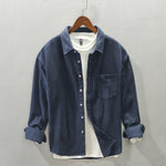 Men's Brushed Long Sleeve Casual Shirt