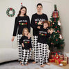 Plaid Home Wear Set – Long Sleeve & Trousers with Letter Print for Cozy Loungewear