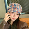 Retro British Peaked Cap All-match Face-looking Little Newsboy Hat