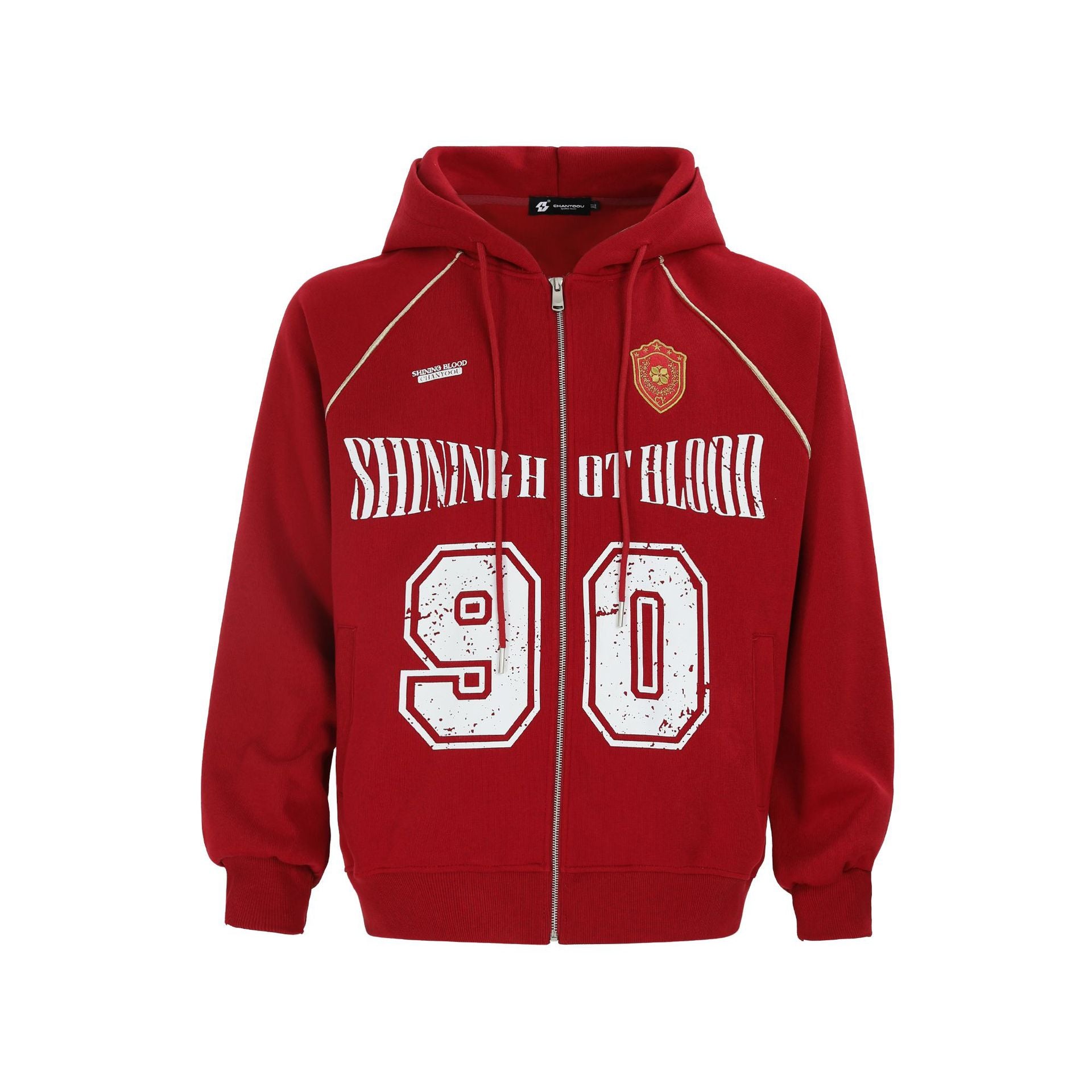 Women's American-style Retro Line Letter Embroidery Loose Casual Jacket