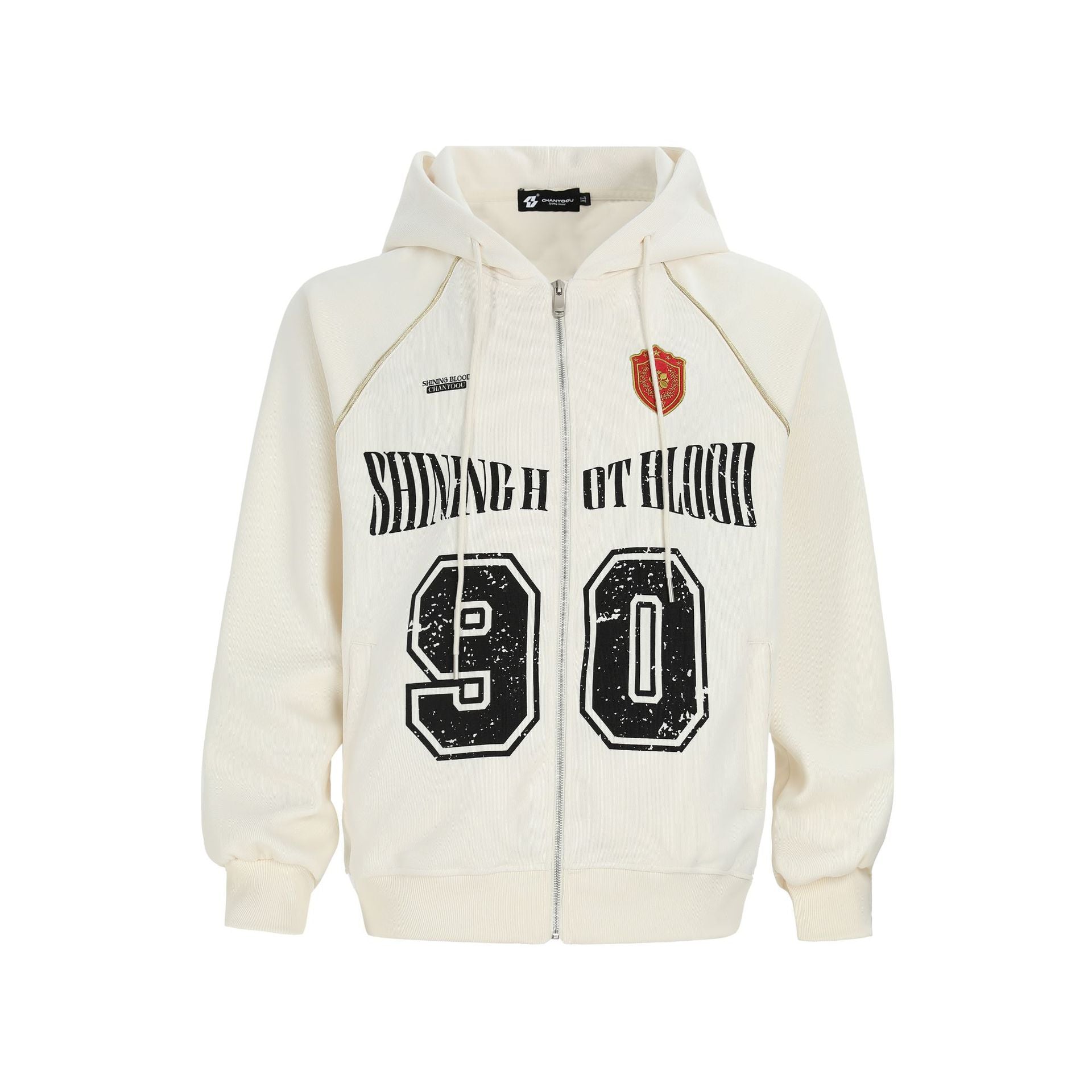 Women's American-style Retro Line Letter Embroidery Loose Casual Jacket