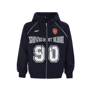 Women's American-style Retro Line Letter Embroidery Loose Casual Jacket