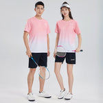 Gradient Sports Suit – Quick-Dry Workout T-Shirt & Shorts Set for Running and Fitness