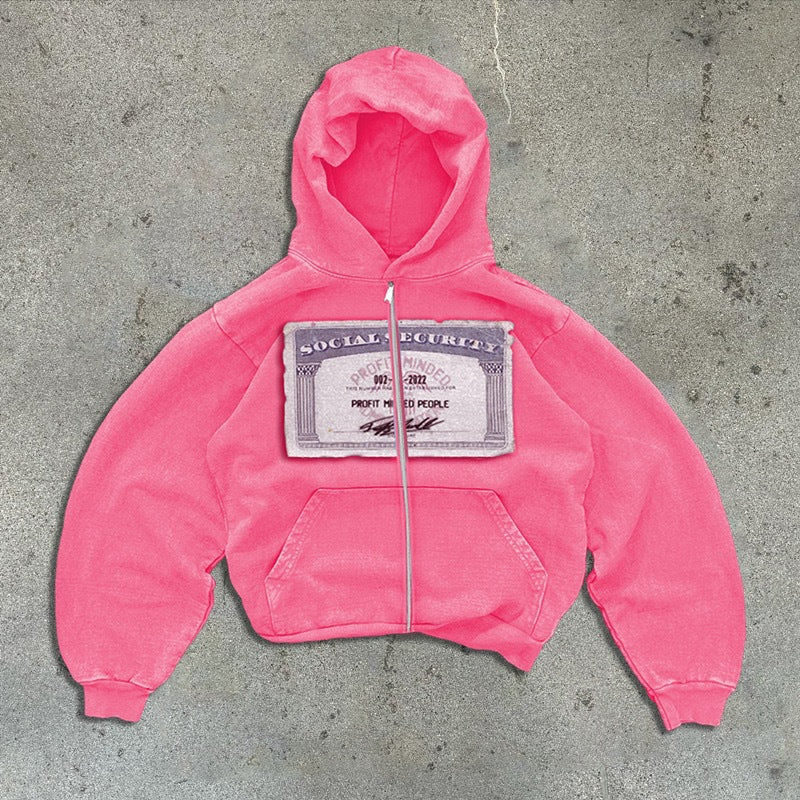 Men's And Women's Cute Hoodie Zipper Jacket