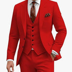 Men's Casual Business Wedding Three-piece Suit
