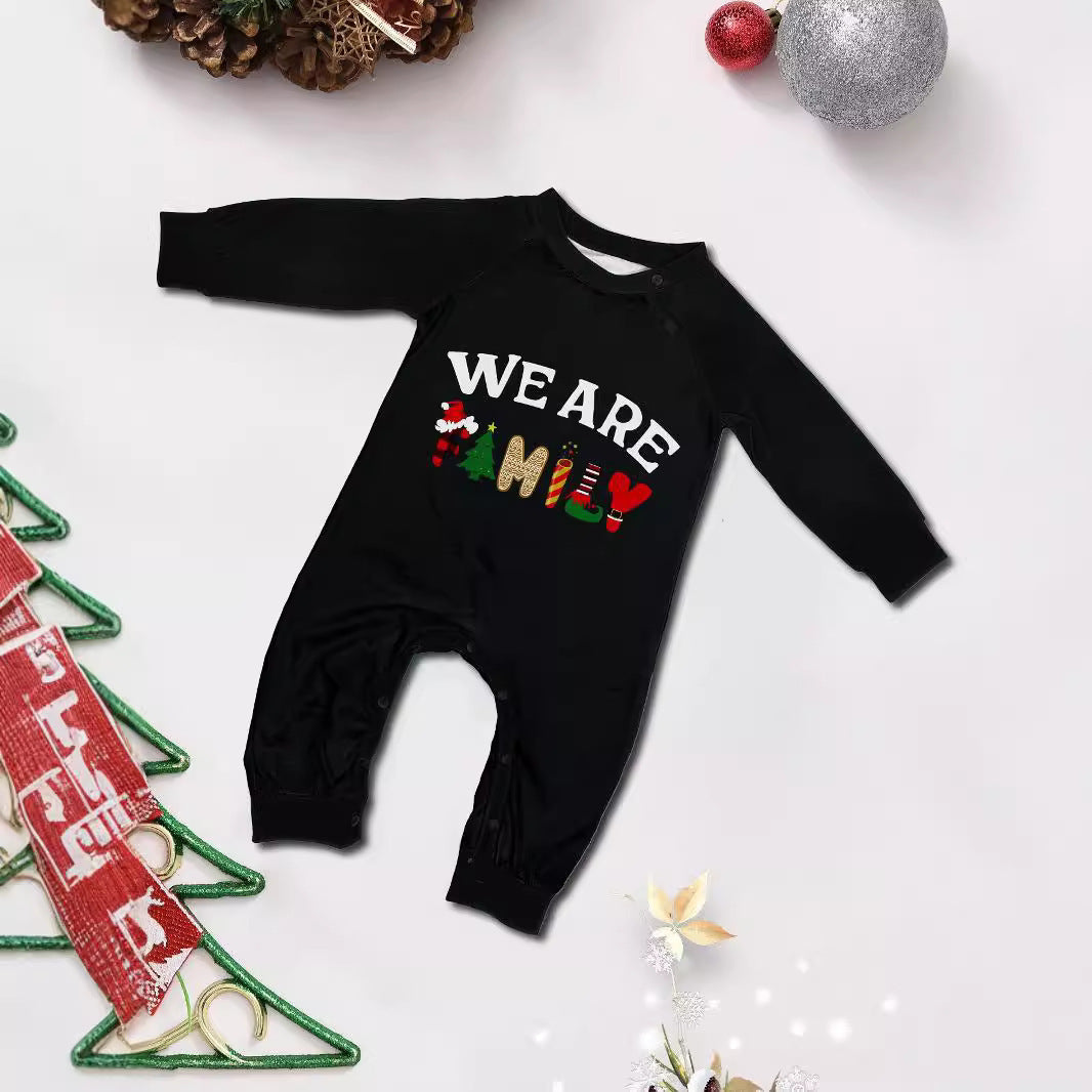 Plaid Home Wear Set – Long Sleeve & Trousers with Letter Print for Cozy Loungewear