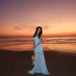 Solid Color Chest-wrapped Mesh Dress Sleeveless