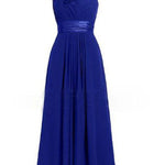 Women's Multi-Colored Slanted Neck Strapless Long Dress | ModeHaven