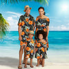 Family Vacation Matching Outfits – Hawaii Style Parent-Child Suit for Family of 4
