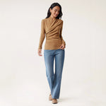 Fashion Women Solid Color Pullover Sweater Slim Fit