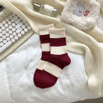 Korean Style Good-looking Sweat-absorbent Angola Red Socks