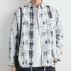 Retro Plaid Cotton Cardigan – Casual Overshirt with Vintage Design Sense